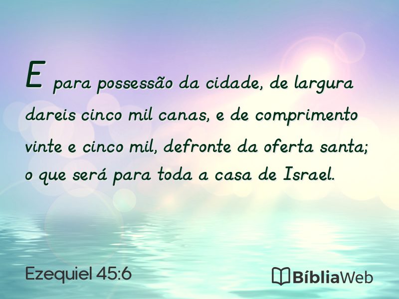 Ezequiel 45:6 em imagem para compartilhar
