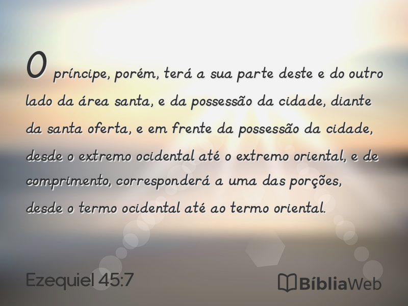 Ezequiel 45:7 em imagem para compartilhar