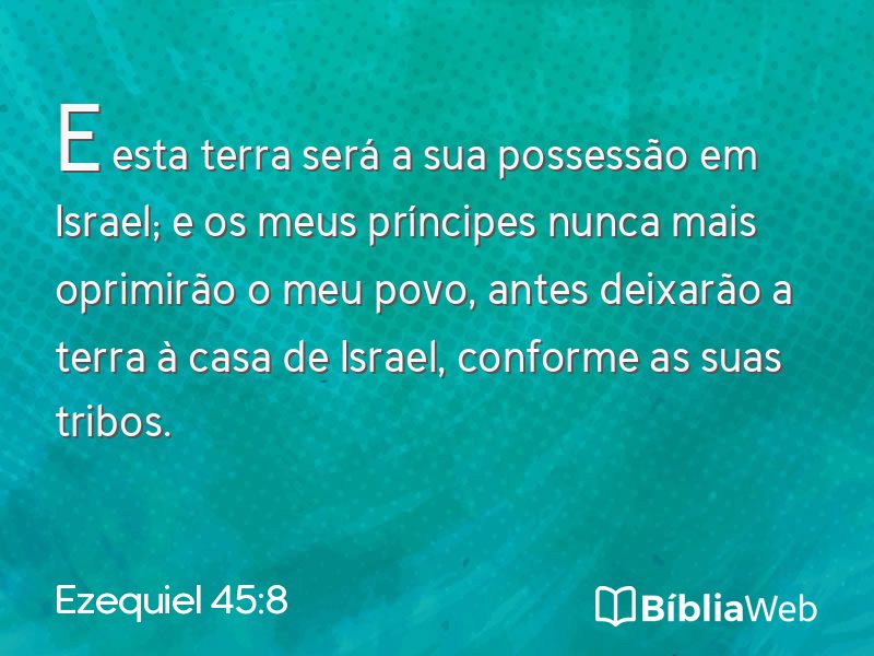 Ezequiel 45:8 em imagem para compartilhar