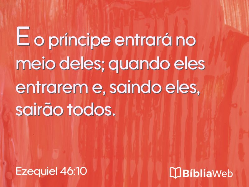 Ezequiel 46:10 em imagem para compartilhar