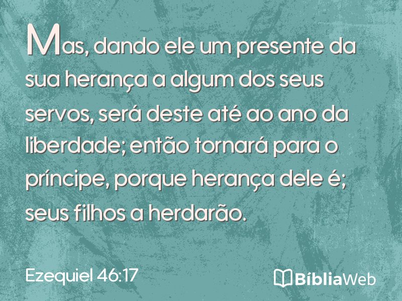 Ezequiel 46:17 em imagem para compartilhar