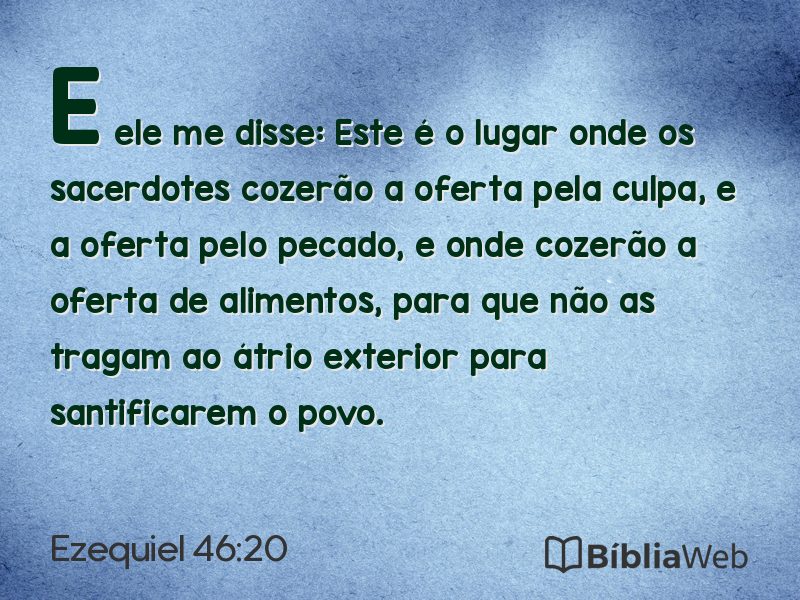 Ezequiel 46:20 em imagem para compartilhar