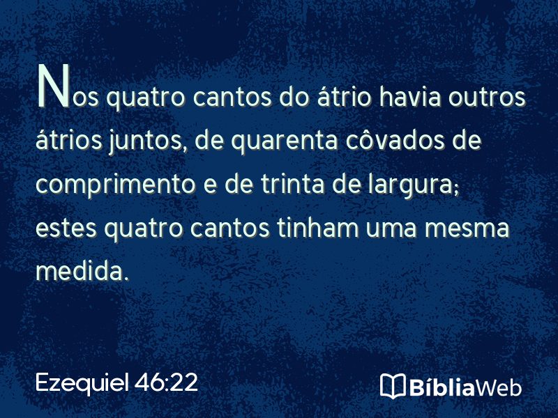 Ezequiel 46:22 em imagem para compartilhar