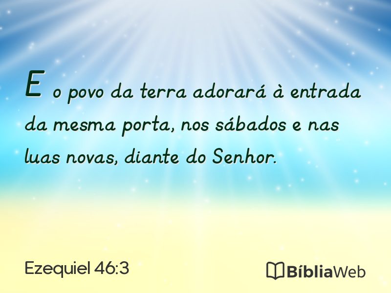 Ezequiel 46:3 em imagem para compartilhar