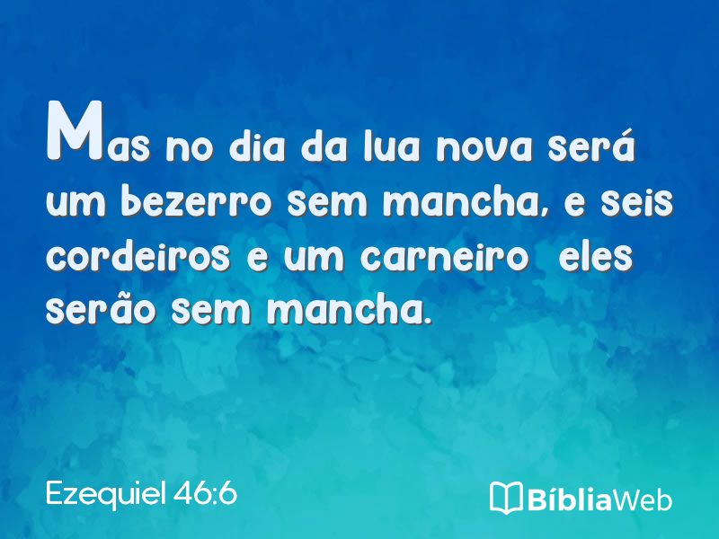 Ezequiel 46:6 em imagem para compartilhar