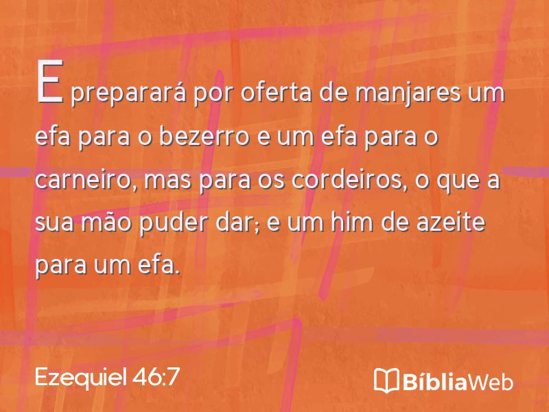 Ezequiel 46:7 em imagem para compartilhar