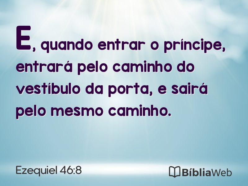 Ezequiel 46:8 em imagem para compartilhar