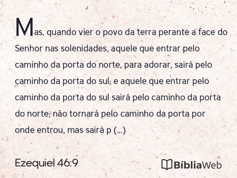 Ezequiel 46:9 em imagem para compartilhar