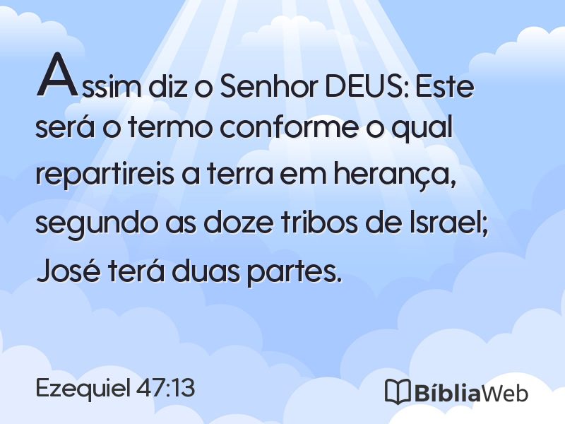 Ezequiel 47:13 em imagem para compartilhar