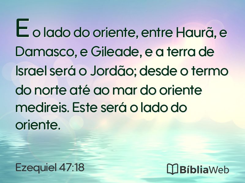 Ezequiel 47:18 em imagem para compartilhar