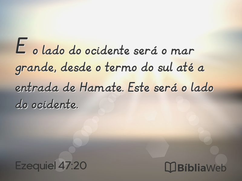 Ezequiel 47:20 em imagem para compartilhar