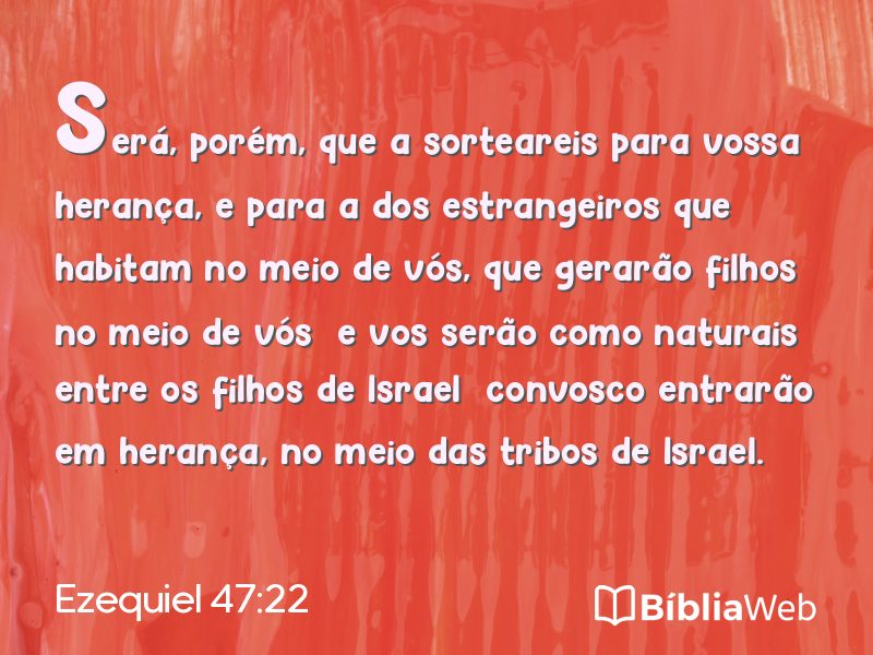 Ezequiel 47:22 em imagem para compartilhar