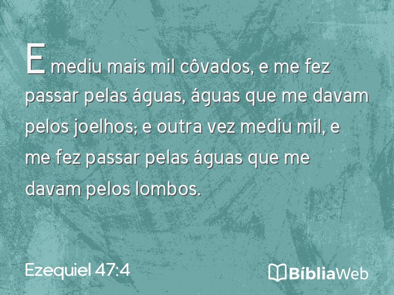 Ezequiel 47:4 em imagem para compartilhar