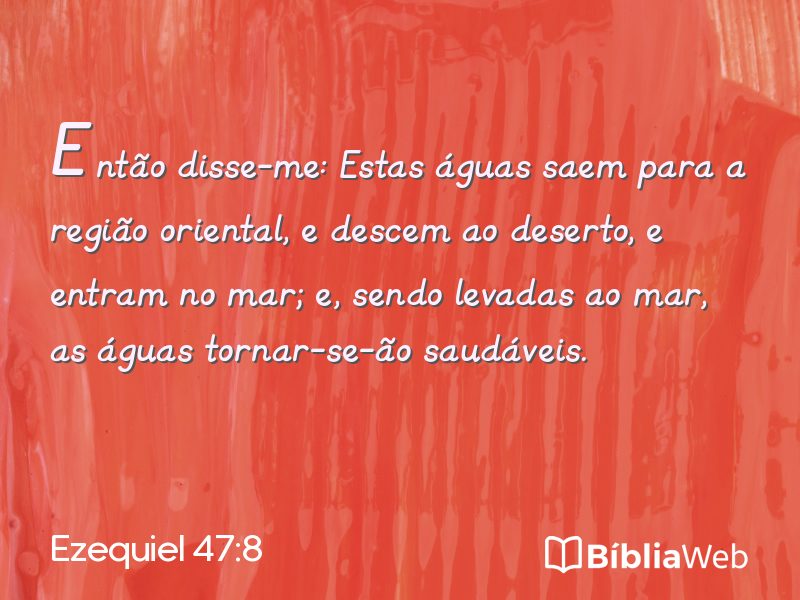 Ezequiel 47:8 em imagem para compartilhar