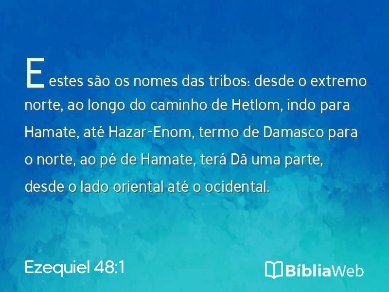 Ezequiel 48:1 em imagem para compartilhar