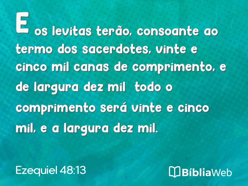 Ezequiel 48:13 em imagem para compartilhar