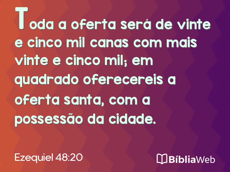 Ezequiel 48:20 em imagem para compartilhar
