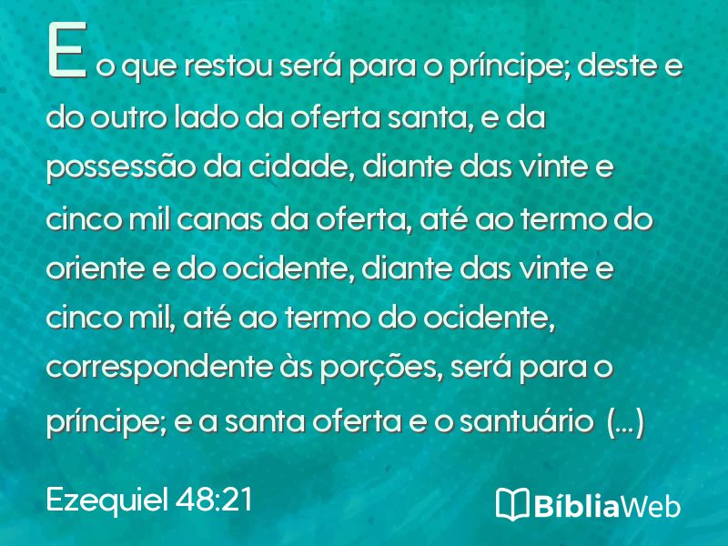 Ezequiel 48:21 em imagem para compartilhar