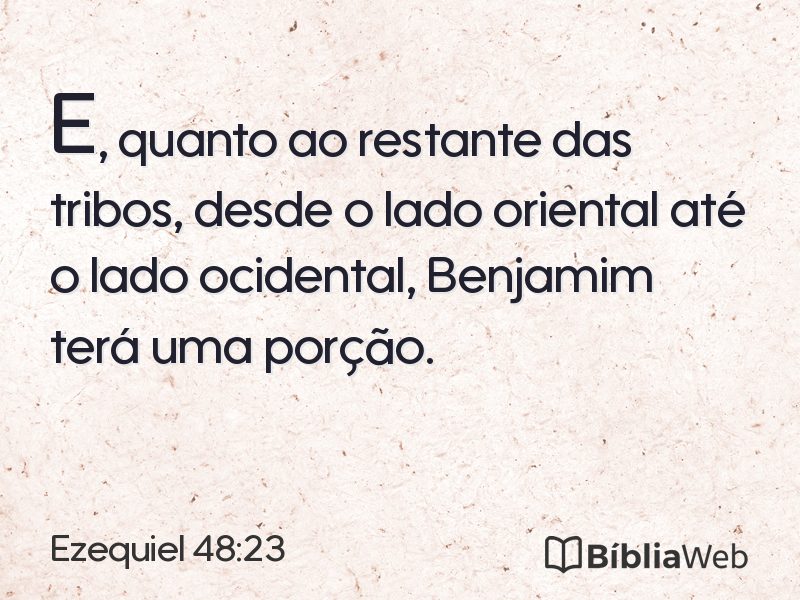 Ezequiel 48:23 em imagem para compartilhar
