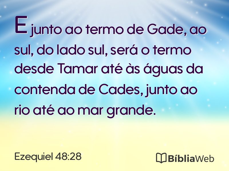 Ezequiel 48:28 em imagem para compartilhar