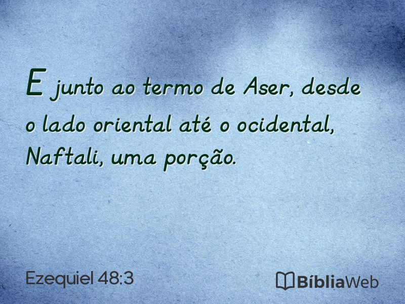 Ezequiel 48:3 em imagem para compartilhar