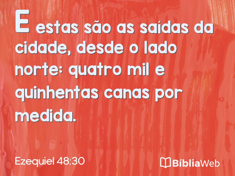 Ezequiel 48:30 em imagem para compartilhar