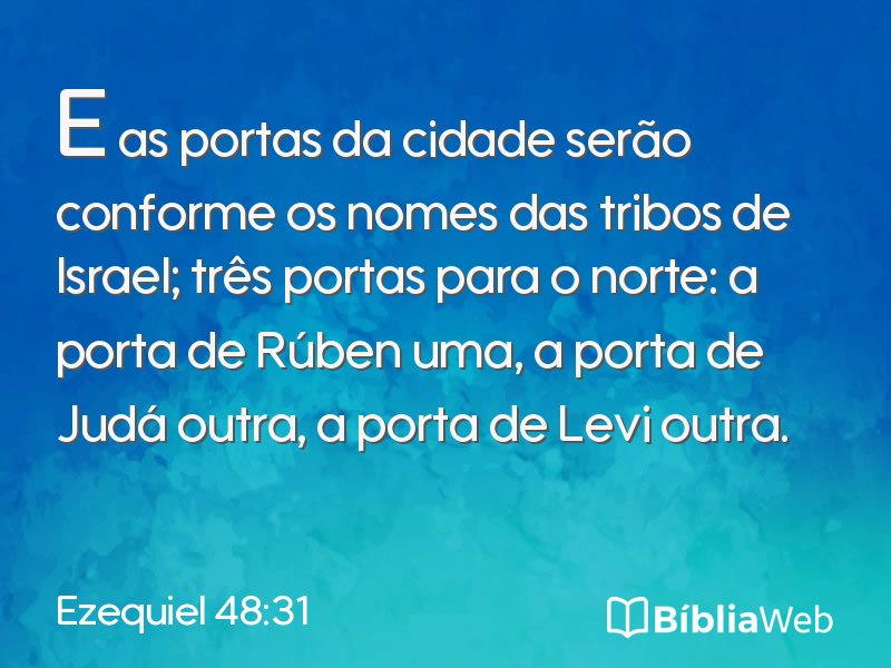 Ezequiel 48:31 em imagem para compartilhar