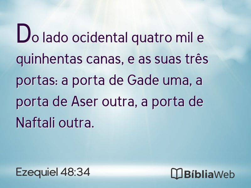 Ezequiel 48:34 em imagem para compartilhar