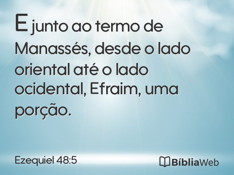 Ezequiel 48:5 em imagem para compartilhar