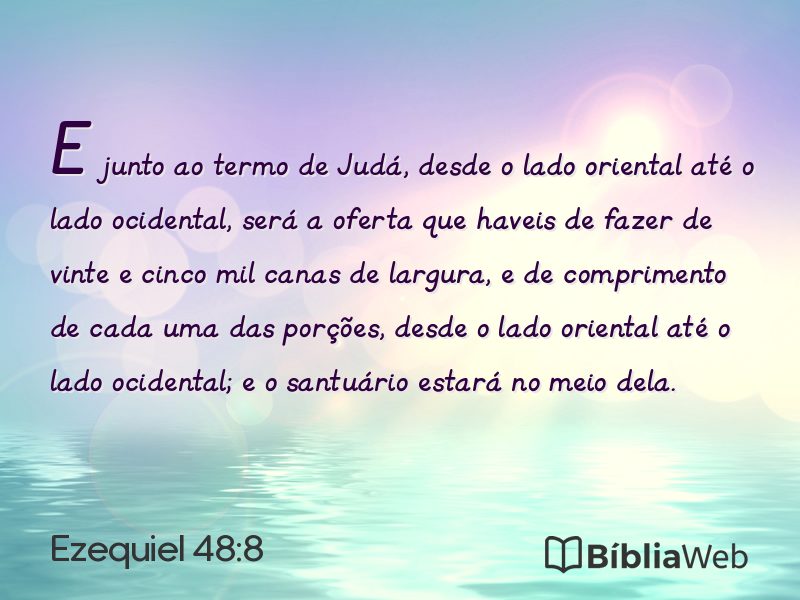 Ezequiel 48:8 em imagem para compartilhar