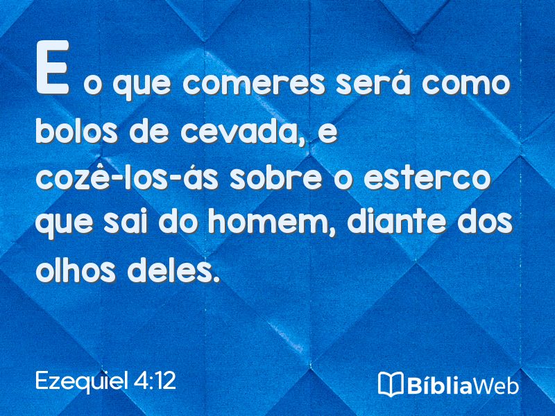 Ezequiel 4:12 em imagem para compartilhar