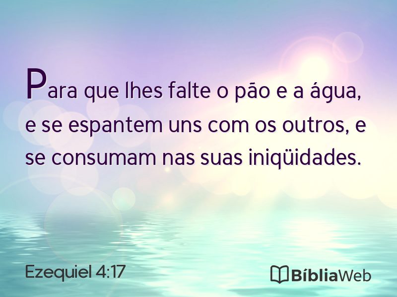 Ezequiel 4:17 em imagem para compartilhar