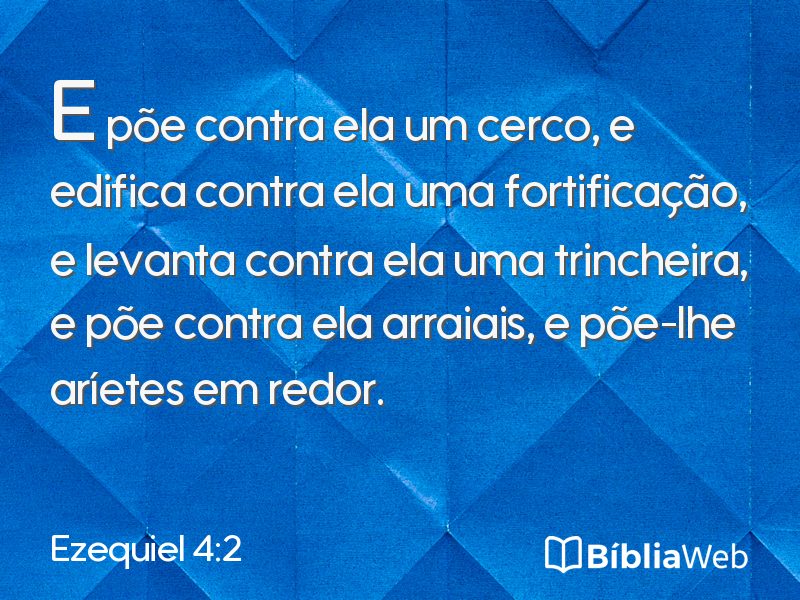 Ezequiel 4:2 em imagem para compartilhar
