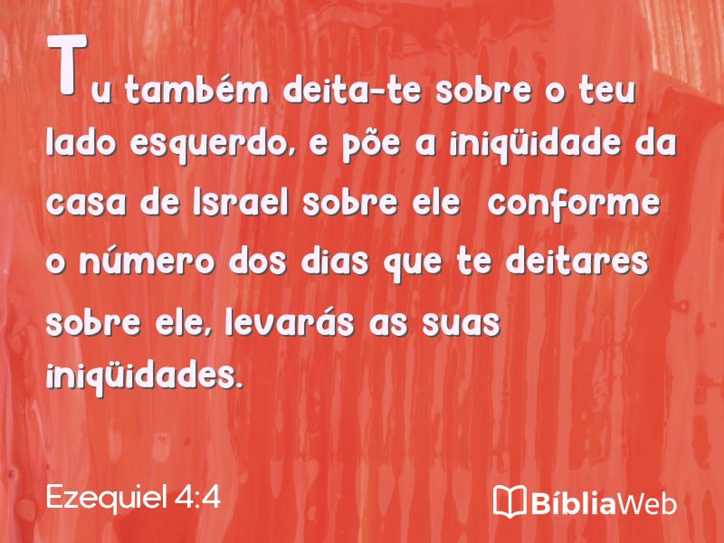 Ezequiel 4:4 em imagem para compartilhar