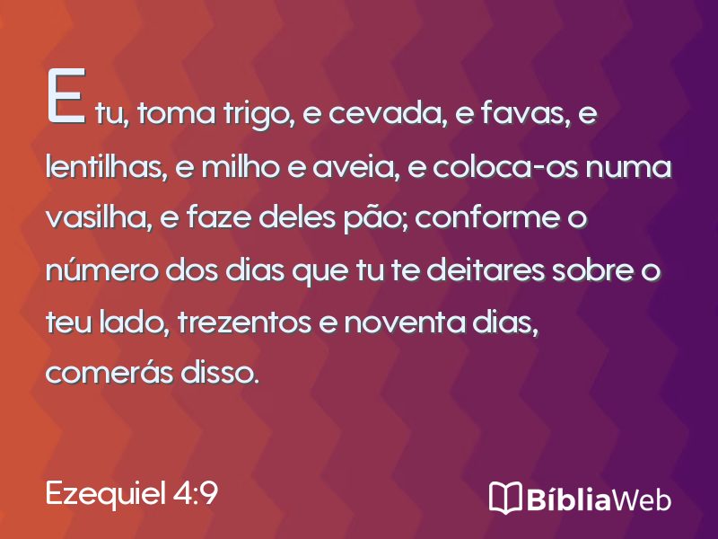 Ezequiel 4:9 em imagem para compartilhar
