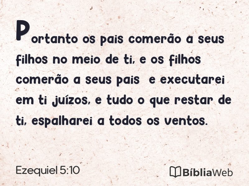 Ezequiel 5:10 em imagem para compartilhar