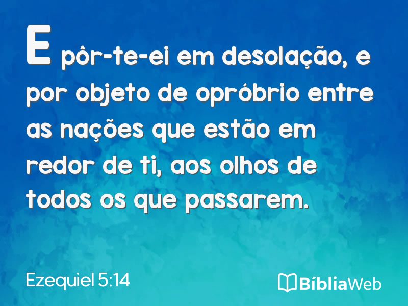 Ezequiel 5:14 em imagem para compartilhar