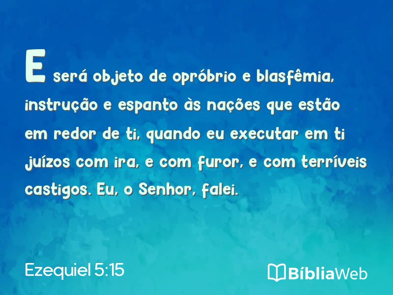 Ezequiel 5:15 em imagem para compartilhar
