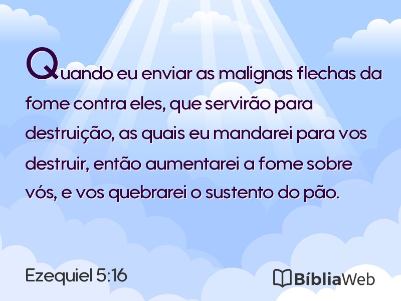 Ezequiel 5:16 em imagem para compartilhar