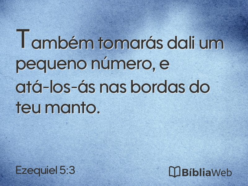 Ezequiel 5:3 em imagem para compartilhar