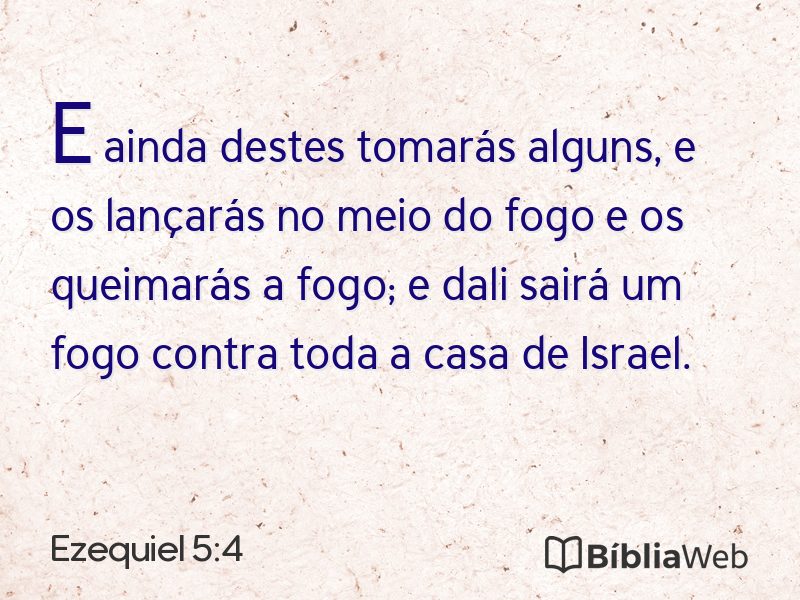 Ezequiel 5:4 em imagem para compartilhar