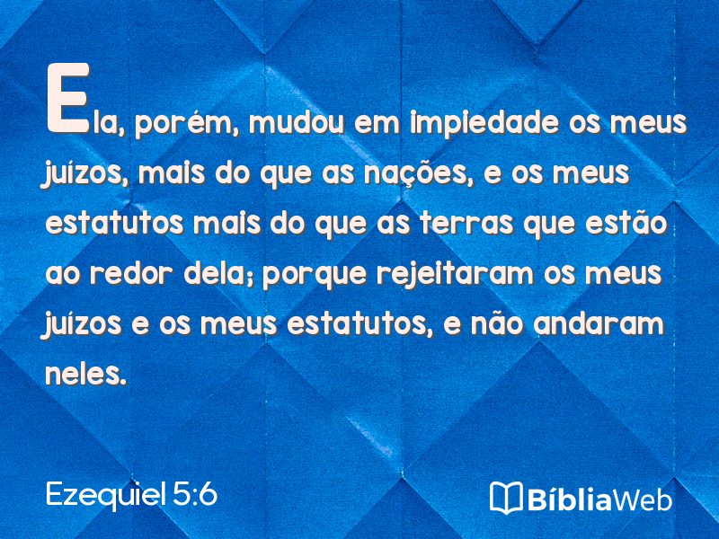 Ezequiel 5:6 em imagem para compartilhar
