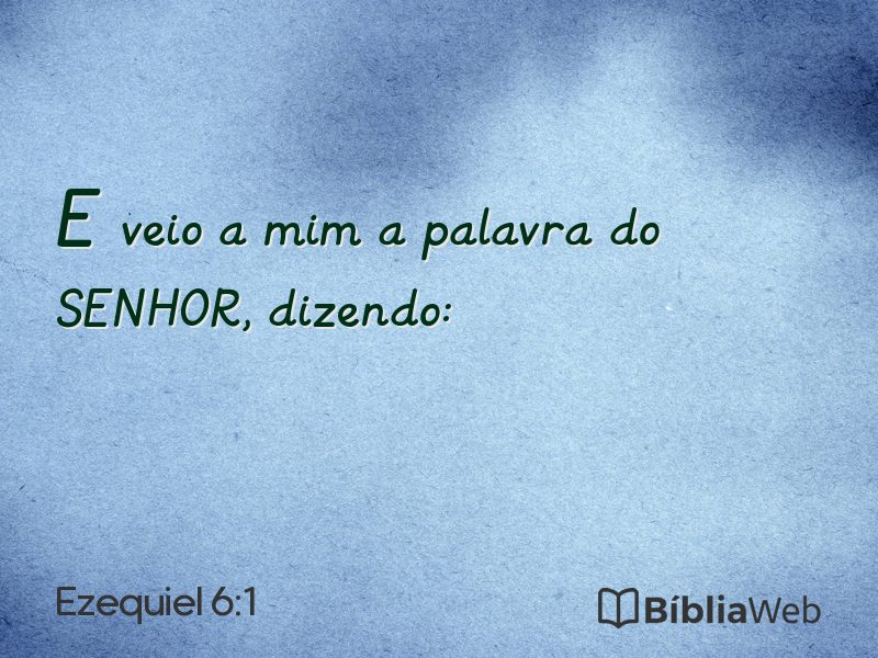 Ezequiel 6:1 em imagem para compartilhar