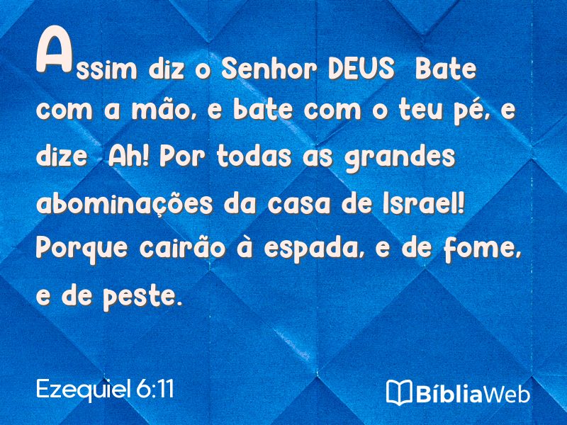 Ezequiel 6:11 em imagem para compartilhar