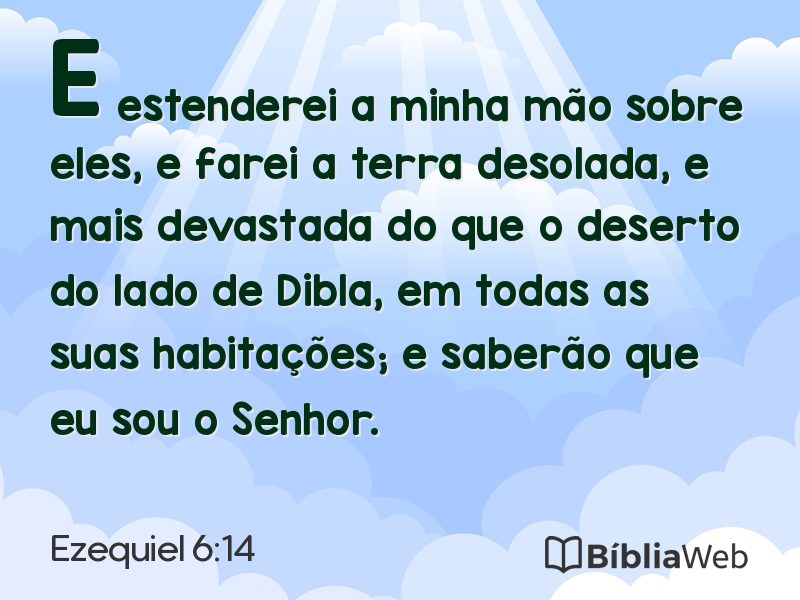 Ezequiel 6:14 em imagem para compartilhar