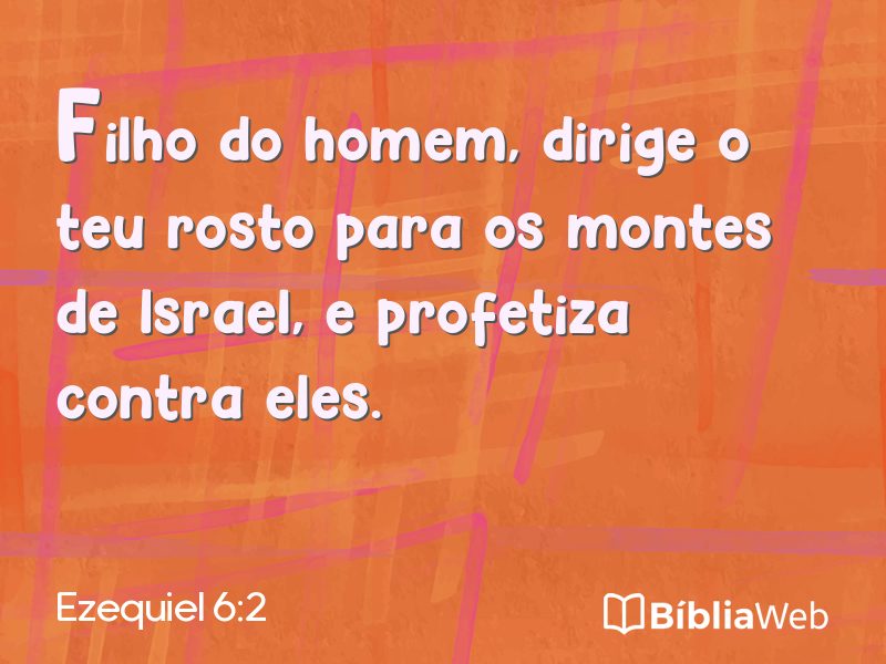 Ezequiel 6:2 em imagem para compartilhar