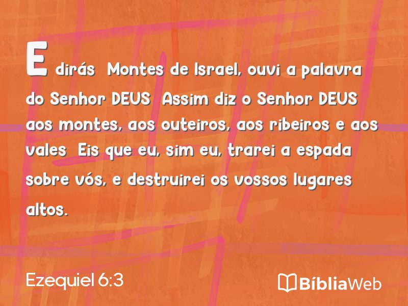 Ezequiel 6:3 em imagem para compartilhar