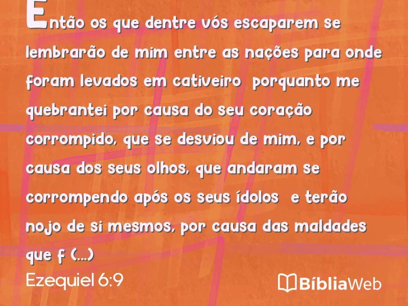 Ezequiel 6:9 em imagem para compartilhar