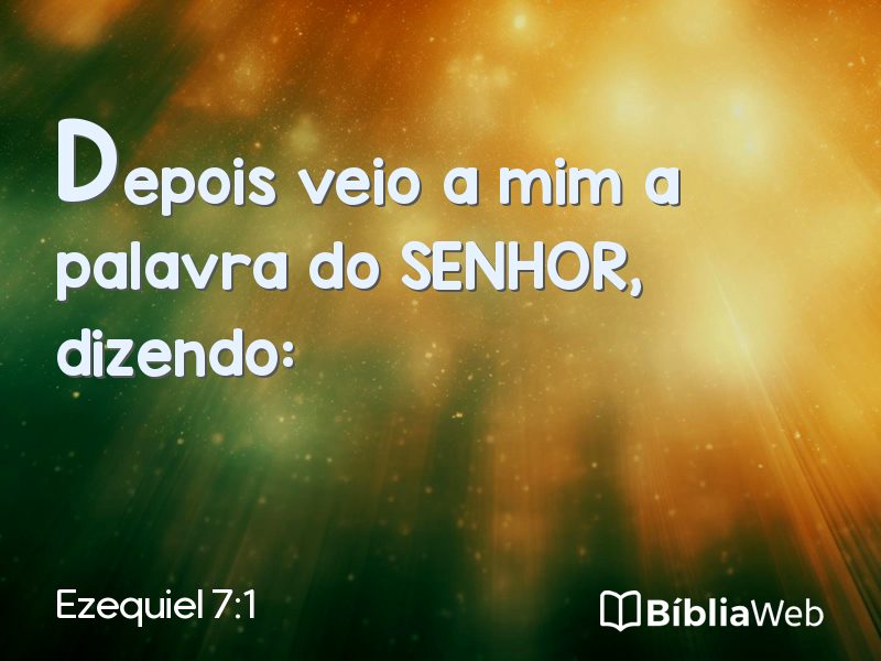 Ezequiel 7:1 em imagem para compartilhar