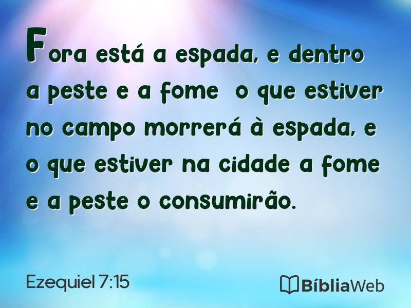 Ezequiel 7:15 em imagem para compartilhar